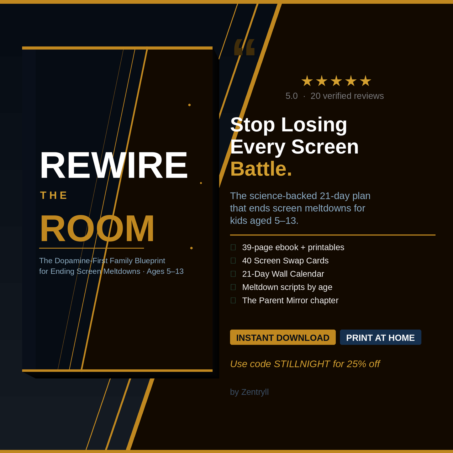 Rewire the Room — The 21-Day Screen Meltdown Blueprint (Digital Download)